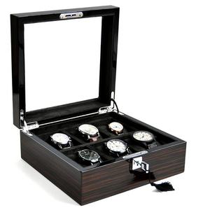 High-End Ebony Bark Multi-Position Wooden <b>Watch</b> <b>Box</b> Lacquer Finish Storage <b>Case</b> for 3 6 10 Lots of <b>Watches</b> for Piano Storage - Product Image 3