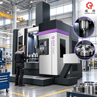 Machine-outil CNC de tournage vertical, double colonne, table rotative, changeur d'outils à broche, US EU, tour vertical CNC