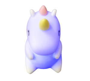 Nouveau produit, adorable veilleuse LED en silicone en forme de licorne pour bébé - Product Image 4