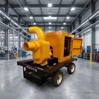 Pompe de drainage électrique mobile haute pression à haute hauteur de refoulement avec conception d'impeller anti-colmatage pour l'évacuation de l'eau industrielle en sous-sol
