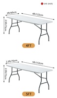 Hôtel 360 degrés couverture complète nappe mariage couverture de table en plastique pour événements banquet