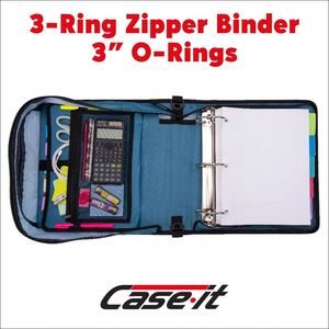Carpeta con Cierre Mighty Zip Tab de Case-it, Diseño Increíble, Carpeta con Anillas en D y Cierre, Gran Venta para Oficina - Product Image 4