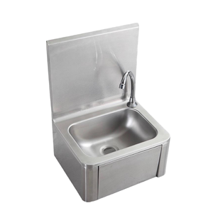 Robinet de cuisine à levier sans contact en acier inoxydable pour évier de préparation de <span class=keywords><strong>restaurant</strong></span>, zone de lavage de vaisselle, eau chaude et froide - Product Image 5