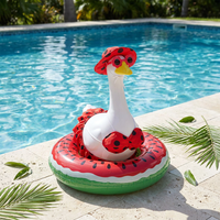 H54-1 Vente en gros Ensemble de bikini en tissu pour canard de peluche, style estival bord de mer, compatible avec canard de peluche de 23 pouces