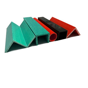 Perfil pultruido FRP Fibra anticorrosiva Tubo cuadrado Guardrail Ángulo Acero I-Beam Sección Canal Acero Fábrica Servicio de corte - Product Image 2