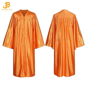 Vestidos y gorras <span class=keywords><strong>de</strong></span> graduación naranja brillante para adultos <span class=keywords><strong>de</strong></span> alta calidad - Product Image 6