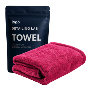 Serviette microfibre OEM simple face 600-800 g/m² mélange 80/20 super absorbante séchage rapide pour lavage et séchage de voiture - Product Image 2