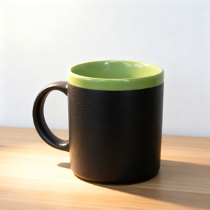 <span class=keywords><strong>Tazze</strong></span> in Ceramica Effetto Lavagna con Bordo Smaltato Colorato / <span class=keywords><strong>Tazze</strong></span> <span class=keywords><strong>da</strong></span> Caffè Effetto Lavagna - Product Image 5