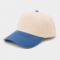 Gorra de Béisbol Personalizada con Bordado Deportivo, Logotipo, Visera de Mezclilla, Cierre a Presión, Ajustable, de Dos Tonos y Visera Curva