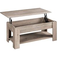 Usine en gros Table basse élévatrice Tables basses compartiment caché étagère de rangement Table à manger de table élévatrice en bois