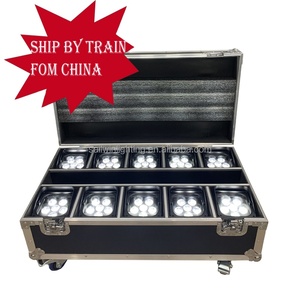 Sailwin 10 Trong 1 Sạc Chuyến Bay Trường Hợp Cho 6X18W 6in1 RGBAW UV APP <span class=keywords><strong>Mobile</strong></span> Battery Powered LED Stage Par Ánh Sáng <span class=keywords><strong>DJ</strong></span> Chiếu Sáng - Product Image 2