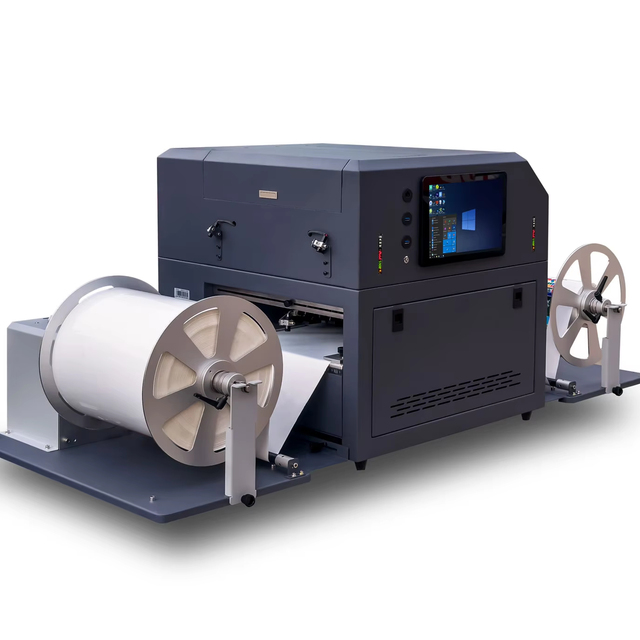 Label Printing Machine Stickers Printer and Cutting Machine Desktop Roll to Roll Self Adhesive Label Printer