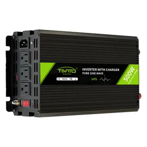 Tianmo 500W biến tần sạc 10ms chuyển DC12V 24V để AC 220V 110V UPS biến tần sạc