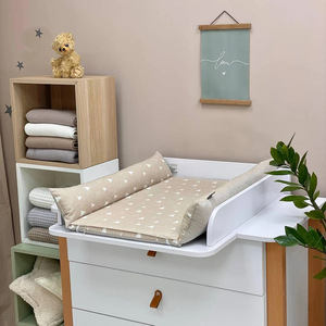 Customized Cotton Changing Pad <b>Cover</b> With Geometric Pattern For Newborn Baby Changing <b>Table</b> - Product Image 2