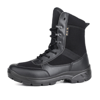 Bottes d'été pour l'extérieur, respirantes, en mesh, bottes tactiques pour hommes et femmes, noires, à tige haute, légères
