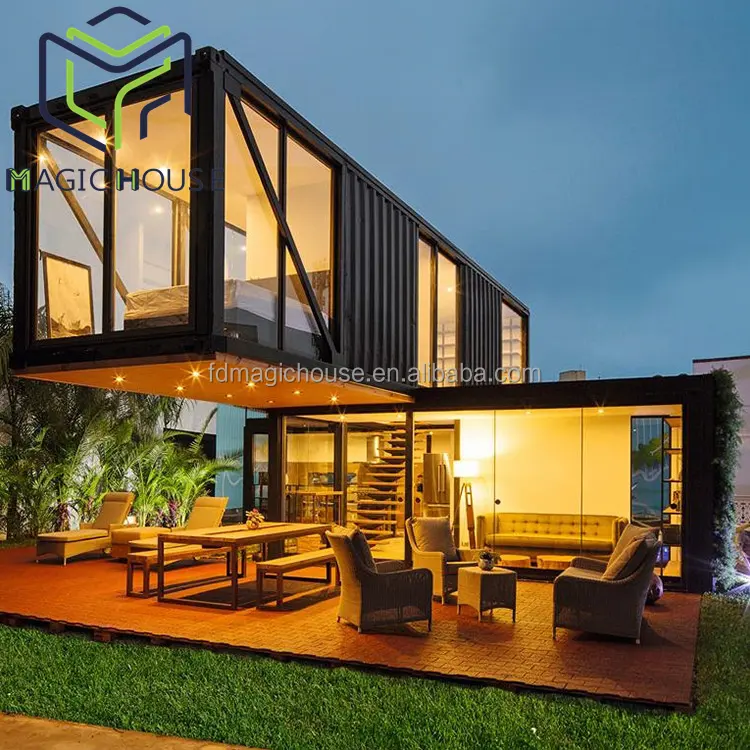 Rumah Ajaib Lipat Rumah Modular Rumah Kecil 20ft Kontainer Rumah