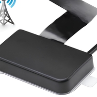 Antenne de navigation GPS active étanche avec connecteur mâle RP-SMA, support adhésif en acier inoxydable pour suivi de véhicules ANT-DAB-03