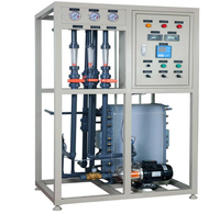 Système complet de dessalement d'eau de mer industriel EDI avec contrôle PLC, pompe et moteur, garantie 1 an