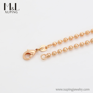 Collar <span class=keywords><strong>de</strong></span> <span class=keywords><strong>cadena</strong></span> elíptica <span class=keywords><strong>de</strong></span> <span class=keywords><strong>oro</strong></span> <span class=keywords><strong>de</strong></span> 18K para mujer, joyería <span class=keywords><strong>de</strong></span> cuello, 18K, tienda ML, XUPING, ML82501 - Product Image 4
