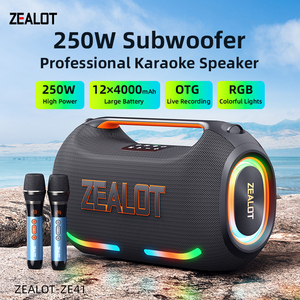 ลำโพงคาราโอเกะ ZEALOT ZE41M 250W <span class=keywords><strong>พ</strong></span>ร้อมไมโครโฟนไร้สาย 2 ตัว, ลำโพงพกพาพร้อมไฟ RGB สำหรับงานสังสรรค์, ควบคุมผ่าน<span class=keywords><strong>แอ</strong></span>ป - Product Image 2