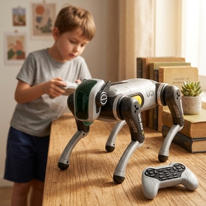 <span class=keywords><strong>Robot</strong></span> Perro Educativo STEM, Juguete Electrónico Inteligente Interactivo, <span class=keywords><strong>Robot</strong></span> Perro de Compañía con Control Remoto - Product Image 1