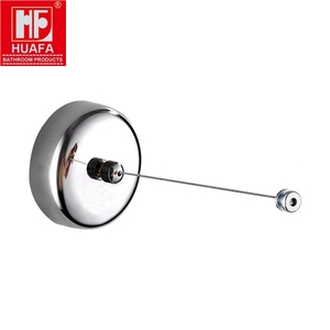 HF 2.5m 8.2FT Hotel Wall Mounted Stainless Steel Retractable Clothesline <strong>Washing</strong> <strong>Line</strong> With Steel String / <strong>Wire</strong> / Rope - Product Image 1