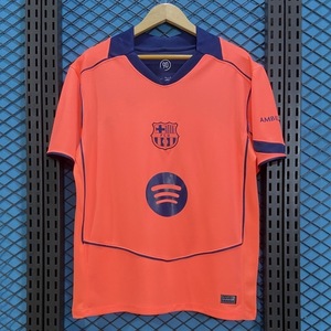 Camiseta de Fútbol Juvenil del Barcelona para Hombre, Cuello en V, Poliéster Transpirable, Temporada 2025-2026, Equipación de La Liga - Product Image 1