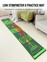 Tapis d'entraînement au putting Caiton, mini tapis vert, simulateur d'intérieur, tapis de putting pour la maison et le bureau