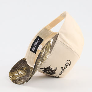 थोक कस्टम कैमो व्यक्तिगत डिजाइन किए गए कढ़ाई रंग 100% कपास टोपी क्लासिक 5-पैनल यूनिसेक्स दैनिक पहनने के लिए - Product Image 6