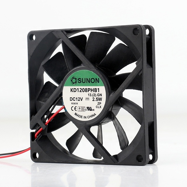 New Original Sunon 5V 24V 48V DC 12V 2.5W AC EC 8015 80X80X15MM 8CM Magnetic Suspension Silent Two-wire KD1208PHB1 Cooling Fan