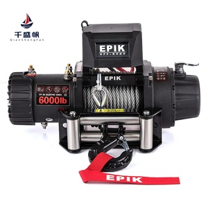 QSF 12V 6000lbs Car Self <strong>Rescue</strong> Wire Rope Electric Winch Modification and Lifting Winch Small Crane Trailer Electric <strong>Hoist</strong> - Product Image 3