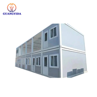 Casa prefabricada de dos pisos y 20 pies, casa de contenedores de acero ligero, moderna casa modular de contenedores de 40 pies, oficina.