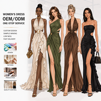 Robe sur mesure pour femme, service OEM ODM, conception personnalisée, fabrication d'échantillons, faible MOQ, livraison rapide, haute qualité, tenue de soirée