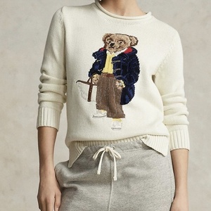 Nouvelle collection automne/hiver : Vêtements pour femmes, mignons et exquis, motif ours de dessin animé, jeunesse et simplicité, polyvalents, en tricot de coton épais - Product Image 2