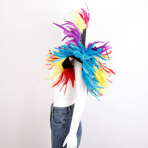 Chales de Plumas de Pollo Brillantes de Neón, Plumas Cómodas para <span class=keywords><strong>Mujer</strong></span>, Disfraces y Accesorios para Fiestas de Carnaval, Actuaciones en Escenario - Product Image 1