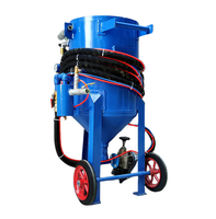 Mini sablage pneumatique mobile haute pression pour l'élimination de la rouille sur structures en acier, navires, véhicules et grues à tour