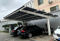 Abri solaires intégrés pour stations de recharge de véhicules électriques Structure photovoltaïque en alliage d'aluminium haute résistance