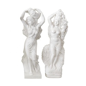 White Marble Standing Lady Stone Woman Body <strong>Erotic</strong> Statue <strong>Sculpture</strong> - Product Image 1