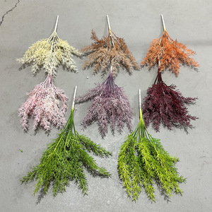 Yixuan Fleurs artificielles en plastique en forme de tiges de riz pour décorations de mariage et arrangements au sol - Product Image 2