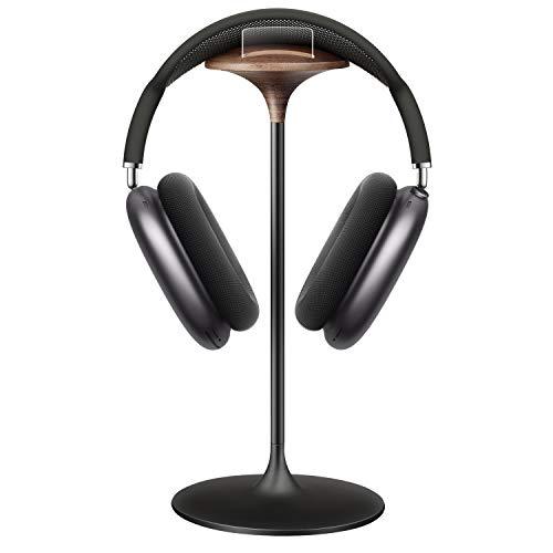 Walnut Wood and Aluminum Headphone Stand for Airpods Max Beats Bose Sony
