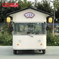 Chariot de nourriture personnalisé, Mini camion de nourriture Mobile cuisine Burger Van Hot Dog chariot de nourriture électrique à vendre