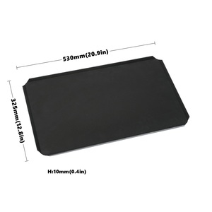 530x325x10mm teglia da forno in alluminio con quattro aperture angolari teglia per biscotti - Product Image 2