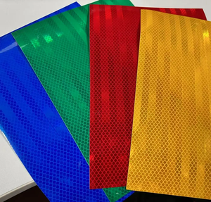 HY-Sign HY-101 Prism High Intensity Grade Reflective Film PET Self <strong>Adhesive</strong> Printable Custom Logo Reflective Sheet <strong>Vinyl</strong> Water - Product Image 4