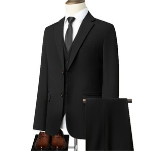 Traje <span class=keywords><strong>de</strong></span> Negocios <span class=keywords><strong>de</strong></span> Alta Gama <span class=keywords><strong>para</strong></span> <span class=keywords><strong>Hombre</strong></span>, Diseño Lavable y Resistente a la Decoloración, Traje Ligero <span class=keywords><strong>de</strong></span> un Solo Pecho y Color Sólido - Product Image 5