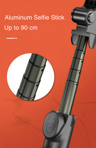 Съемный двойной кольцевой светильник, алюминиевая регулируемая селфи-палка, беспроводная кнопка управления, питание от батареи, кольцевой светильник - Product Image 5