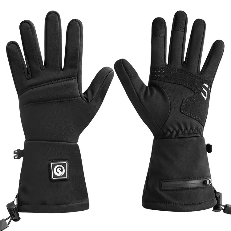 7.4 V Lithium USB Heated Gloves Electric Battery Heated Gloves With 3 Level Temperature Heated Gloves For Skiing