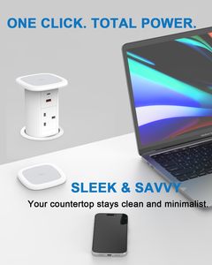 <strong>New</strong> <strong>Design</strong> Industrial Smart Power Plug Hidden Desktop/Tabletop Outlet USB 15W Wireless Charging Pop Electric <strong>Socket</strong> WiFi Remote - Product Image 6