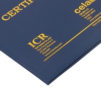 A3 A4 lettre taille pu cuir logo personnalisé défilement mariage école papier degré velours fichier dossier titulaire du certificat diplôme couverture