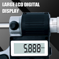 Micrómetro Digital Exterior de Precio de Fábrica 0-25mm 0.001mm, Calibrador Electrónico de Dedo de Acero Aleado