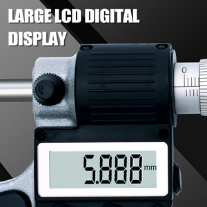 Micrometro Digitale 0-25mm Micrometro Elettronico 0.001mm Micrometri Esterni Strumenti di Misurazione Spessore - Product Image 2